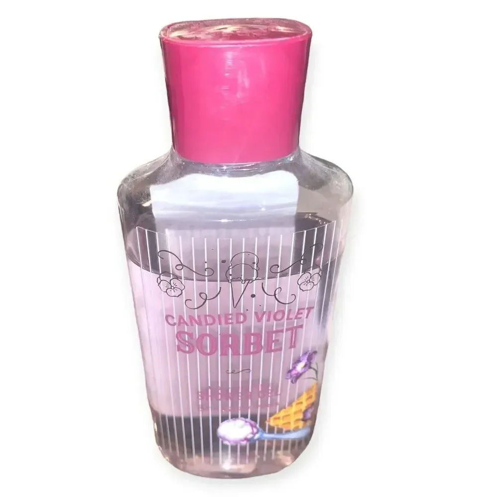 BATH & BODY WORKS SHOWER GEL BODY WASH ALOE CANDIED VIOLET SORBET 10 oz